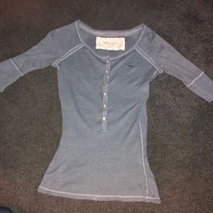 blue 3quarter sleeve from Abercrombie and Fitch
